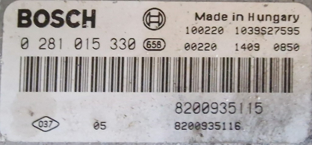 Calculator Motor ECU Renault Trafic 2.0DCI 2010 Vivaro cod 8200935115