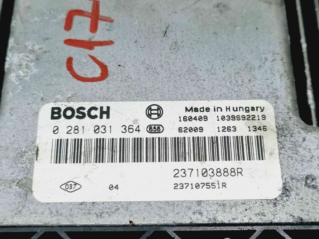 Calculator motor ECU Renault Trafic 3 (F82) [Fabr 2014-2022] 237103888R 0281031364 1.6 DCI R9M408 1.6 DCI R9M408 77KW / 105CP