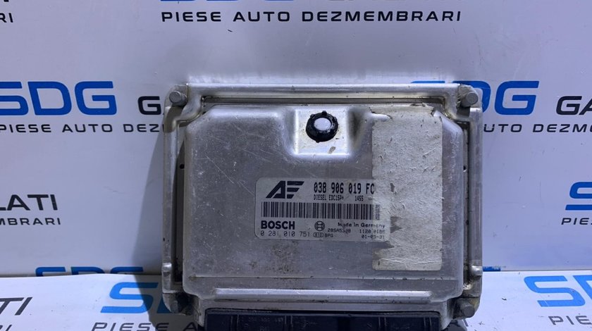 Calculator Motor ECU Seat Alhambra 1.9TDI 116CP AUY 2001 - 2010 COD : 038906019FC / 0281010751