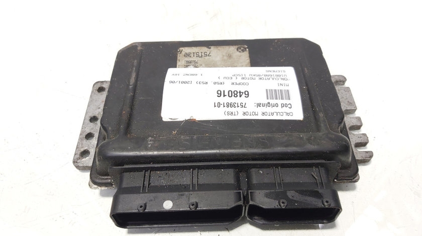 Calculator motor ECU Siemens, cod 7513981-01, Mini Cooper (R50, R53), 1.6 16V benz, W10B16AB (id:648016)