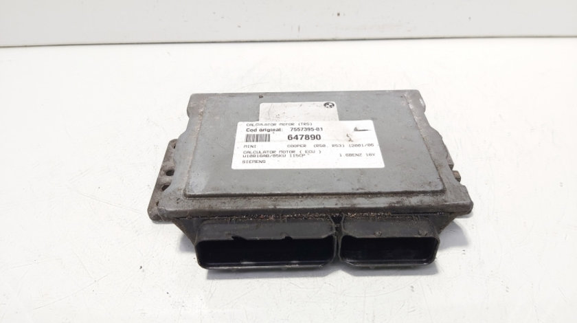 Calculator motor ECU, Siemens, cod 7557395-01, Mini Cooper (R50, R53) 1.6 16v benz, W10B16AB (id:647890)