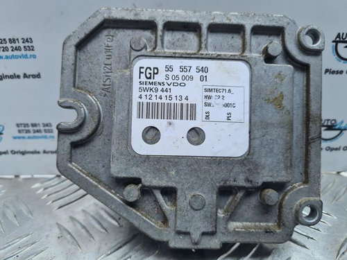 Calculator motor ECU Simtec 71.6 Opel Signum 2003-2008 1.8 benzină 125 cp 92 kw Z18XE 55557540