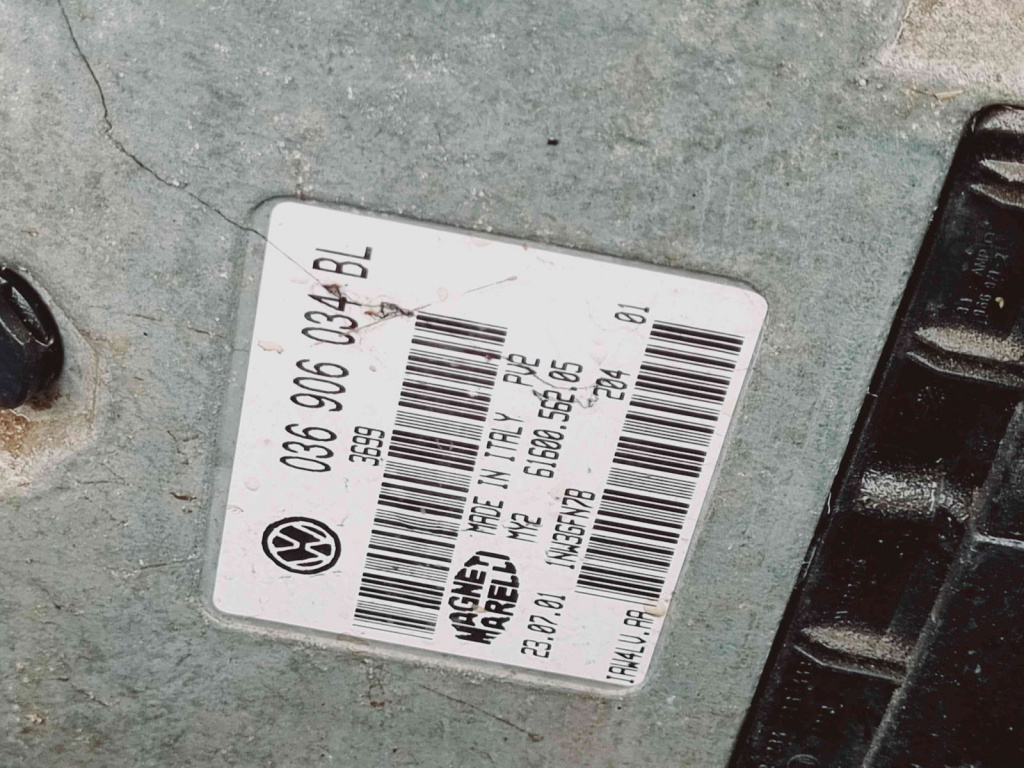 Calculator motor ECU Skoda Fabia 1 Combi (6Y5) [Fabr 2000-2008] 036906034BL 1.4 Benz AUA 55KW / 75CP 1.4 Benz AUA 55KW / 75CP