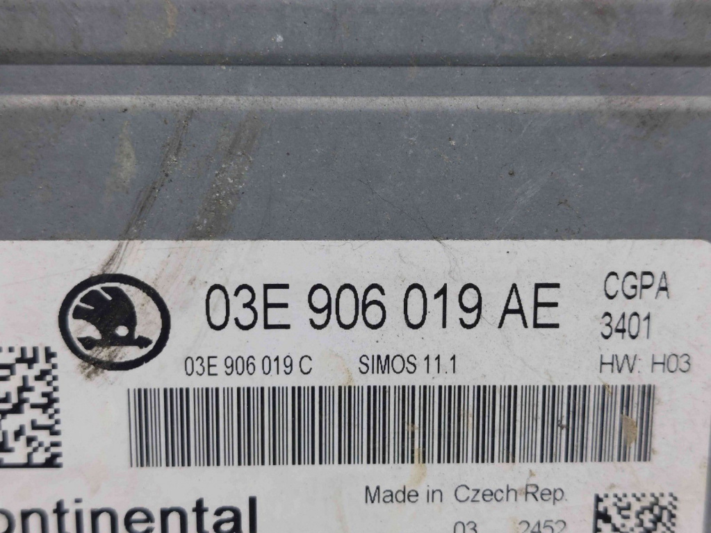 Calculator motor ECU Skoda Fabia 2 Combi (5J, 545) [Fabr 2007-2014] 03E906019AE 1.2 Benz CGPA 1.2 Benz CGPA 51KW / 70CP