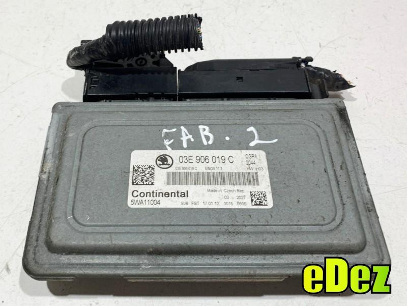 Calculator motor ecu Skoda Fabia 2 facelift (2010-2014) 1.2 benzina CGPA 03E906019C