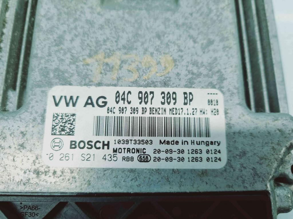 Calculator motor ECU Skoda Fabia 3 Combi (NJ5) [Fabr 2014-2022] 04C907309BP 0261S21435 1.3 Benz DKLD 70KW / 95CP 1.3 Benz DKLD 70KW / 95CP