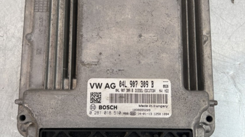 Calculator motor ecu Skoda Octavia 3 Combi 1.6 TDI DSG 7 Automat, 105cp sedan 2014 (04L907309B)