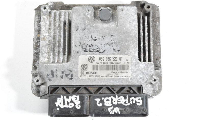 Calculator Motor / ECU Skoda SUPERB 2 (3T) 2008 - 2015 0281015026, 03G906021QT