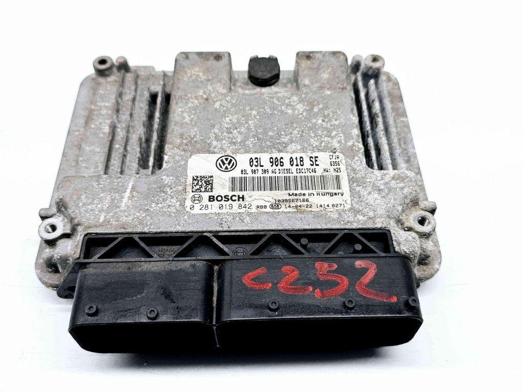 Calculator motor ECU Skoda Yeti (5L) [Fabr 2009-2020] 03L906018SE 0281019842 2.0 TDI CFJA 125KW / 170CP