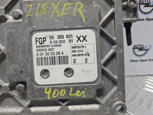 Calculator motor ECU Smtec 75.1 Opel Signum facelift 2005-2008 1.8i 125 cp 92 kw Z18XER FGP 55355631...