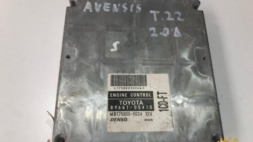 Calculator motor ecu Toyota Avensis T22 (1997-2003) 2.0 tdi 89661-05410