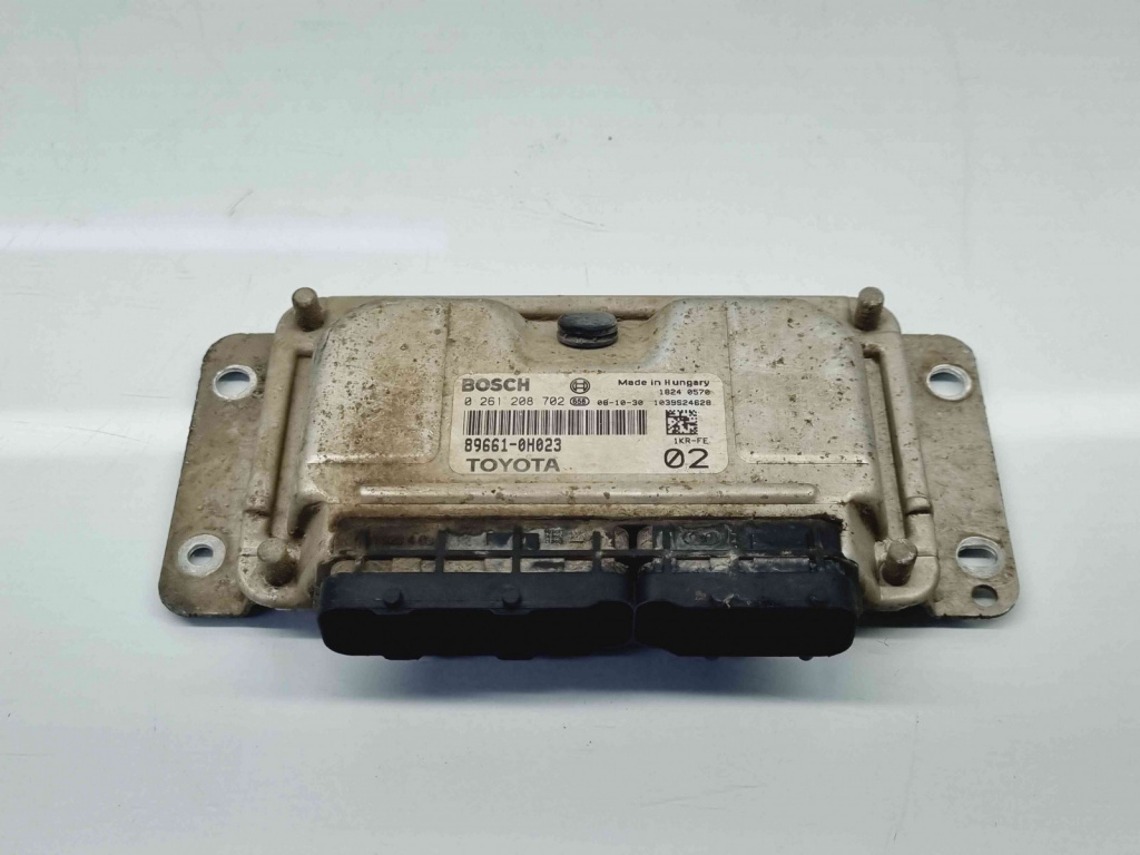 Calculator motor ECU Toyota Aygo [Fabr 2005-2014] 89661-0H023 0261208702 1.0 Benz 1KRFE 50KW / 60CP 1.0 Benz 1KRFE 50KW / 60CP