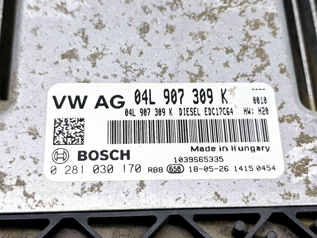 Calculator motor ECU Volkswagen Caddy IV Van (SAA, SAH) [Fabr 2015-2024] 04L907309K 0281030170 2.0 TDI DFSF 55KW / 75CP