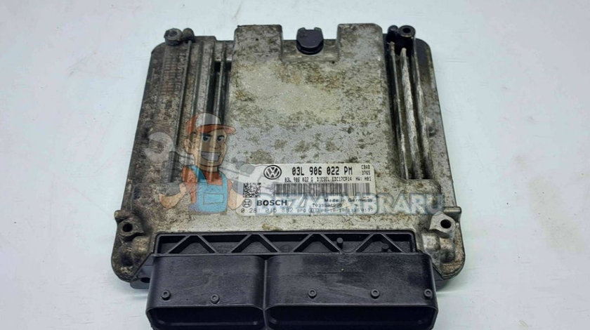 Calculator motor ECU Volkswagen Eos (1F7, 1F8) [Fabr 2006-2015] 03L906022PM 0281015882 2.0 TDI CBAB 103KW 140CP