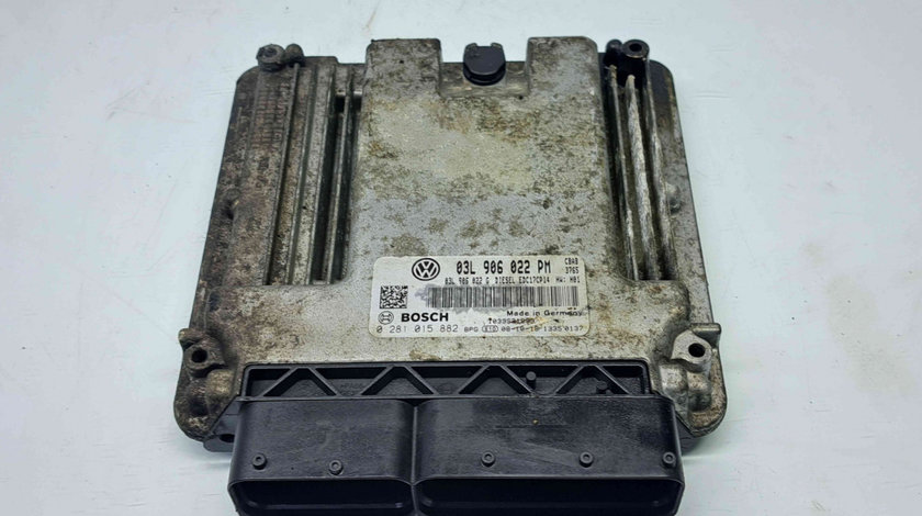 Calculator motor ECU Volkswagen Eos (1F7, 1F8) [Fabr 2006-2015] 03L906022PM 0281015882 2.0 TDI CBAB 103KW 140CP