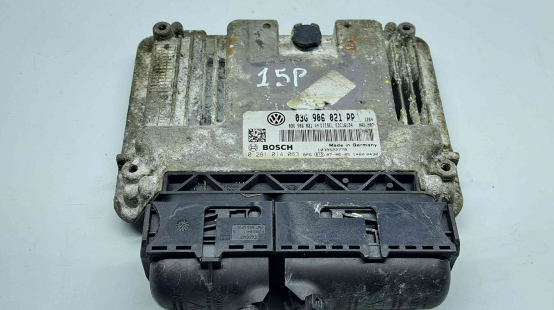 Calculator motor ECU Volkswagen Golf 5 (1K1) [Fabr 2004-2008] 03G906021PP 0281014063 2.0 TDI BKD 103KW 140CP