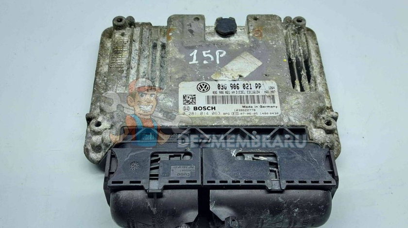 Calculator motor ECU Volkswagen Golf 5 (1K1) [Fabr 2004-2008] 03G906021PP 0281014063 2.0 TDI BKD