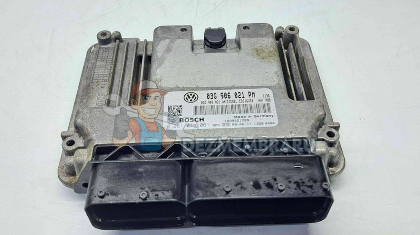 Calculator motor ECU Volkswagen Golf 5 Variant (1K5) [Fabr 2007-2009] 03G906021PM 1.9 TDI BXE 77KW