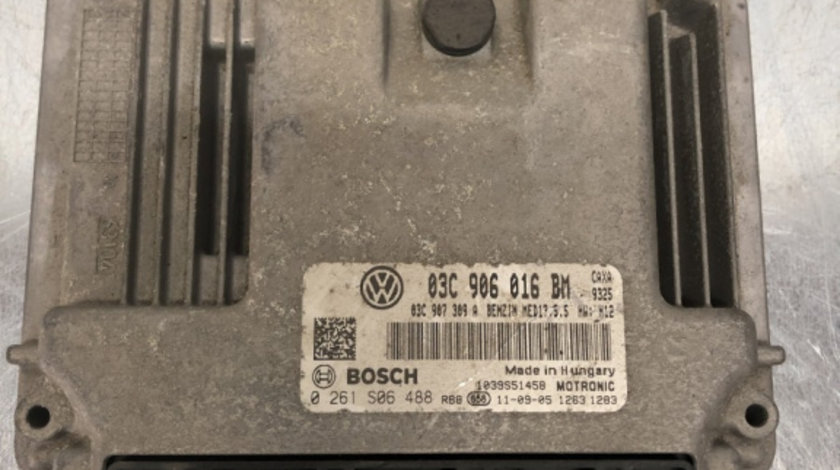 Calculator motor ecu Volkswagen Golf 6 Plus 1.4 TSI Manual, 122cp sedan 2012 (03C906016BM)