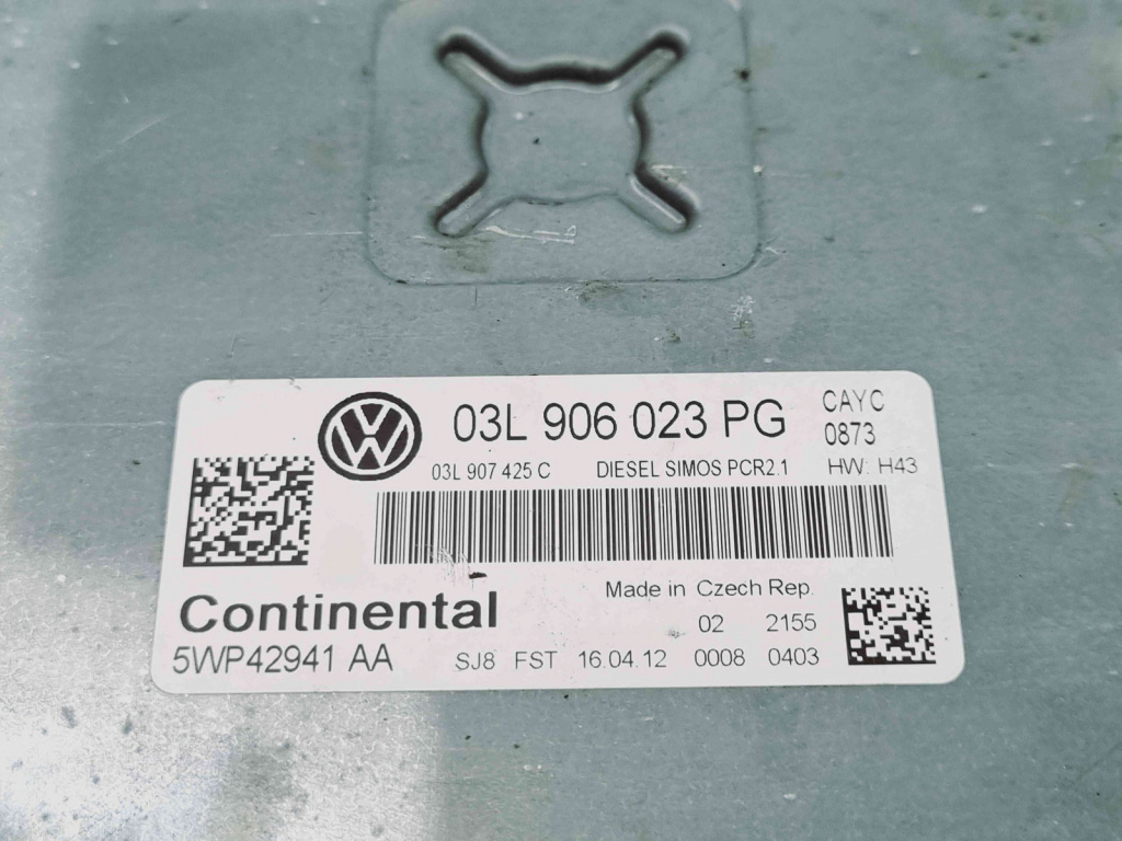 Calculator motor ECU Volkswagen Jetta 4 (6Z) [Fabr 2011-2017] 03L906023PG 1.6 TDI CAYC 77KW / 105CP
