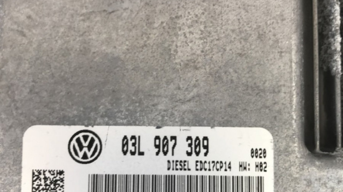 Calculator motor ecu Volkswagen Passat B6 Variant 2.0 TDI 4Motion Manual, 140cp sedan 2010 (03L907309)