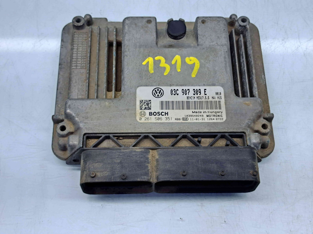 Calculator motor ECU Volkswagen Passat B7 (362) [Fabr 2010-2014] 03C907309E 1.4 Benz CAXA 90KW / 122CP