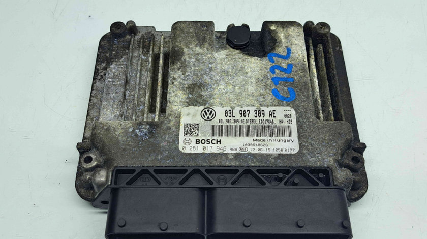 Calculator motor ECU Volkswagen Passat B7 (365) Variant [Fabr 2010-2014] 03L907309AE 2.0 TDI CFFB 103KW 140CP