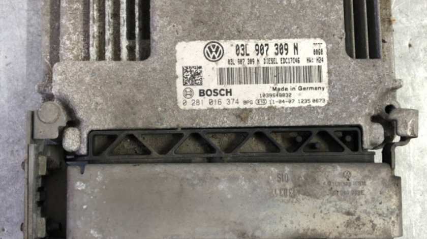 Calculator motor ecu Volkswagen Passat CC 2.0 TDI DSG MSU , 170cp sedan 2011 (03L907309N)