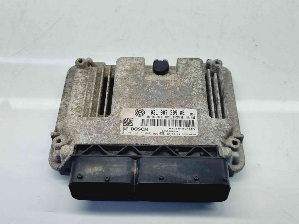Calculator motor ECU Volkswagen Passat CC (358) Facelift [Fabr 2012-2016] 03L907309AE 0281017946 2.0 TDI CFFB 103KW / 140CP 2.0 TDI CFFB 103KW / 140CP