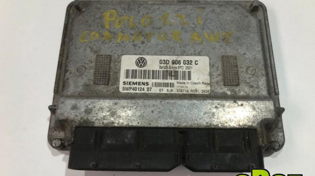 Calculator motor ecu Volkswagen Polo 4 (2001-2005) 1.2 benzina 03d906032c