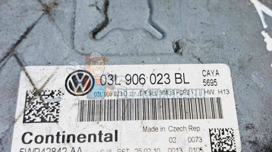 Calculator motor ECU Volkswagen Polo (6R) [Fabr 2009-2016] 03L906023BL 1.6 TDI CAYA 55KW 75CP