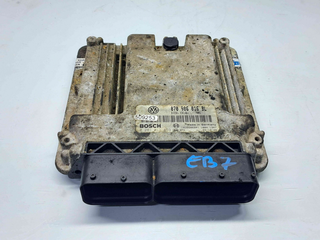 Calculator motor ECU Volkswagen Touareg (7LA, 7L6) [Fabr 2003-2010] 070906016BL 0281011859 2.5 TDI BAC 128KW / 174CP 2.5 TDI BAC 128KW / 174CP