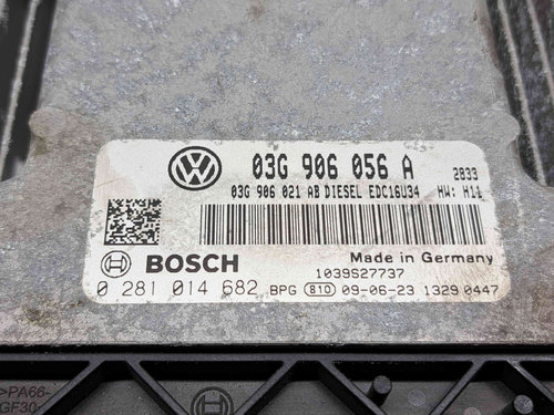 Calculator motor ECU Volkswagen Touran (1T1, 1T2) [Fabr 2003-2010] Facelift 03G906056A 1.9 TDI BLS 7...