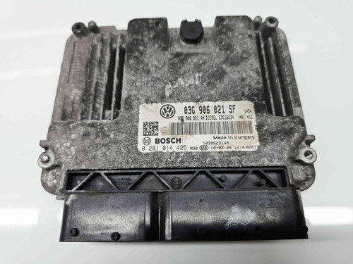 Calculator motor ECU Volkswagen Touran (1T1, 1T2) [Fabr 2003-2010] 03G906021SF 2.0 TDI BKD 103KW / 1...