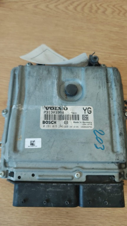 Calculator motor ECU Volvo S40 V40 2.0 D 136Cp / 100 Kw cod motor D5204T2 D5244T10 cod 31303388 / 02...