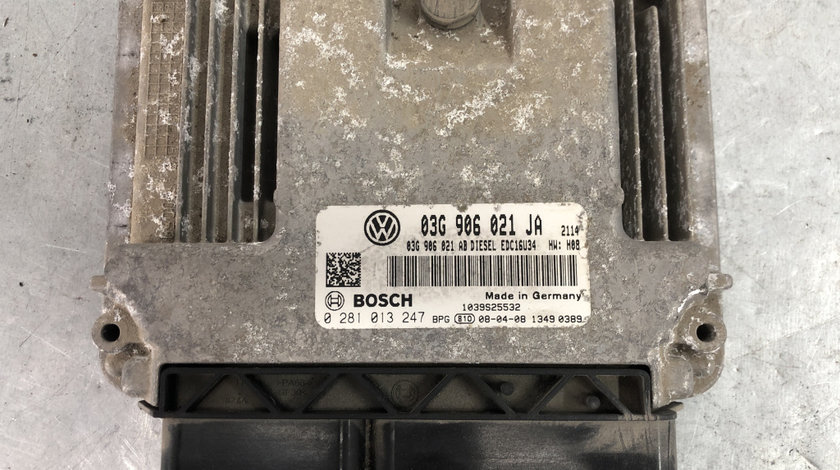 Calculator motor ecu VW Caddy 2.0 TDI 140cp BMM Utilitara sedan 2008 (03G906021JA)