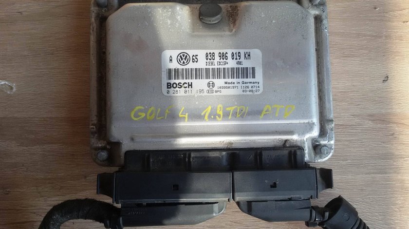 Calculator motor ecu vw golf 4 1.9 tdi atd 038906019kh 0281011195