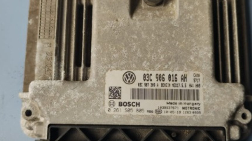 Calculator motor ECU Vw Golf 6 1.4TSI , 122 cp / 90 kw , cod motor CAX, an 2010 cod 0261S05805 / 03C906016AH