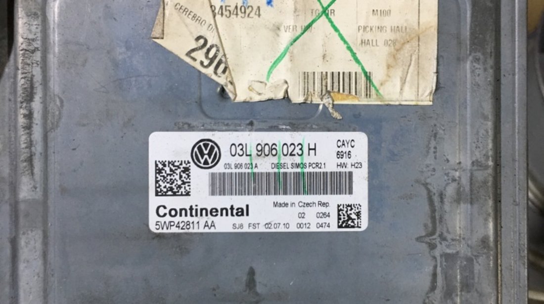 Calculator motor ECU VW golf 6 1.6 CAY Automat 03L906023H