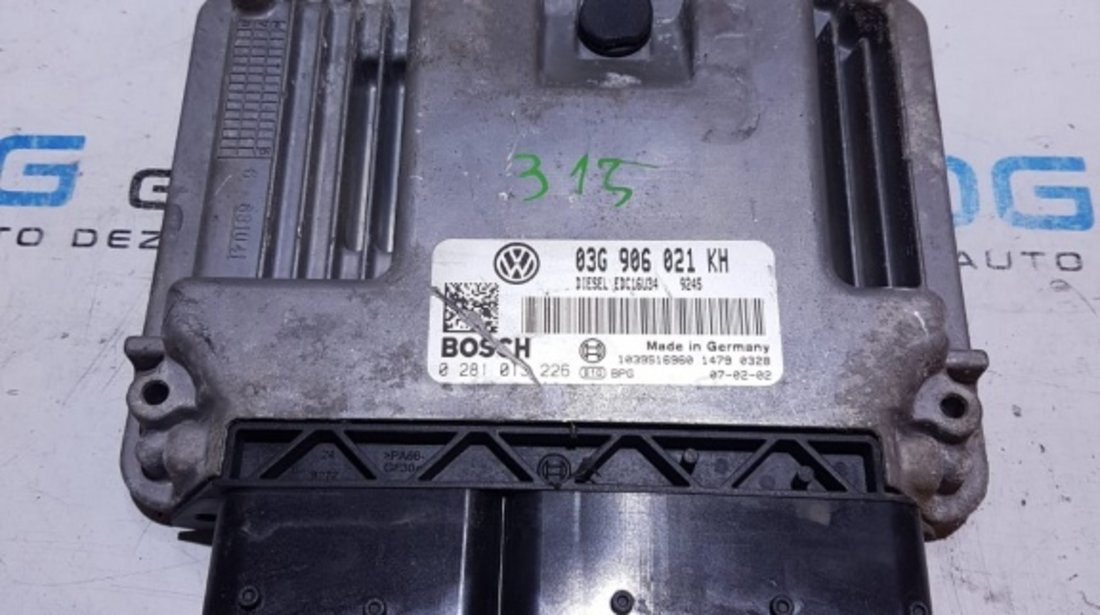 Calculator Motor / ECU VW Jetta 3 1.9TDI BXE 2005 - 2010 COD : 03G906021KH / 03G 906 021 KH