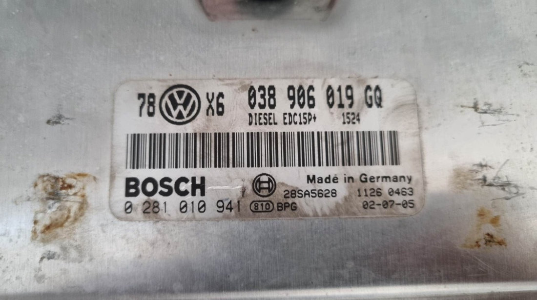 Calculator motor / ECU VW Passat B5.5 1.9 TDi 131 cai motor AVF cod piesa : 038906019GQ