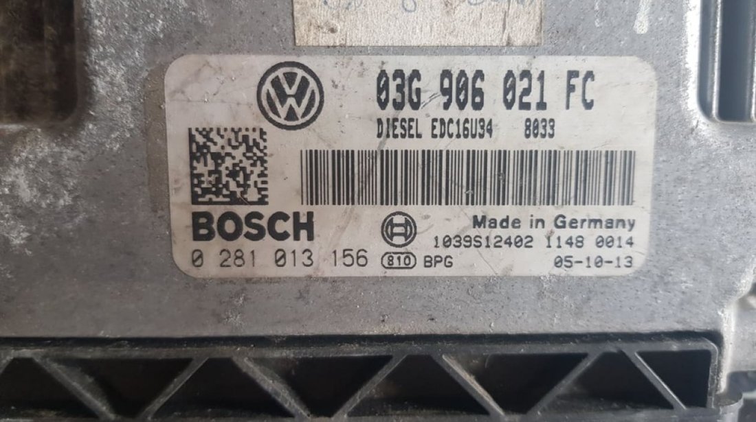 Calculator motor Ecu VW Passat B6 1.9TDi BLS 03g906021fc