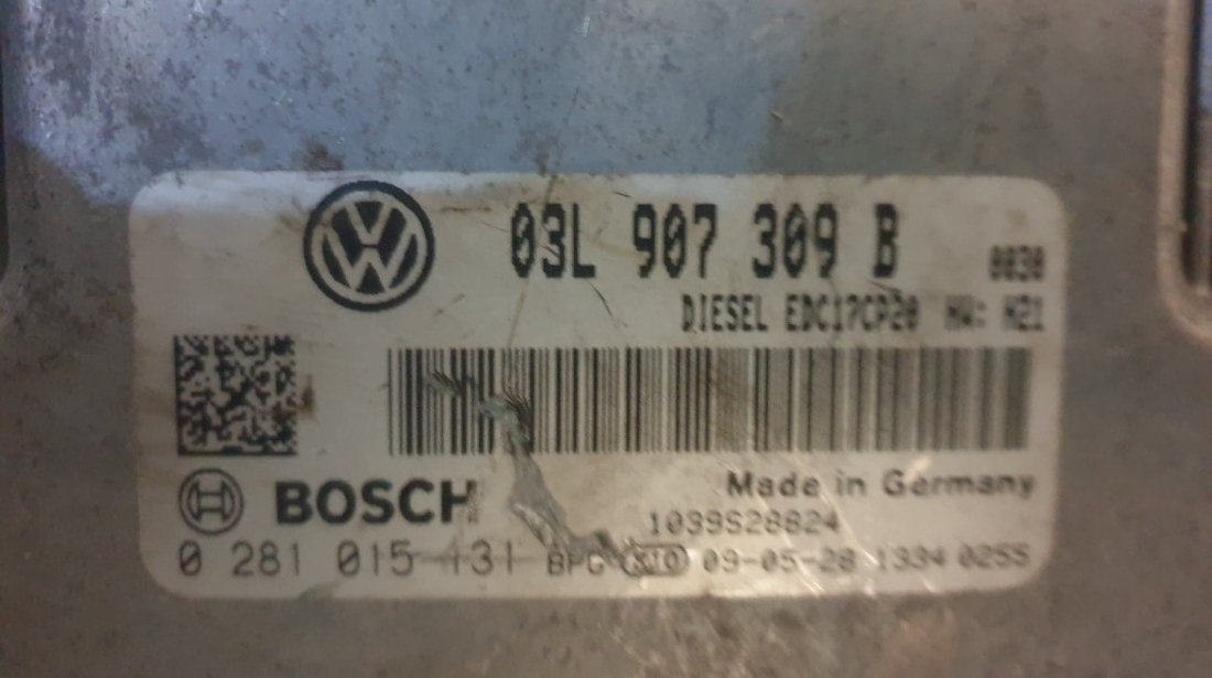 Calculator motor / ECU VW Passat B6 2.0 TDI 140 cai motor cbab cod piesa : 03L907309B