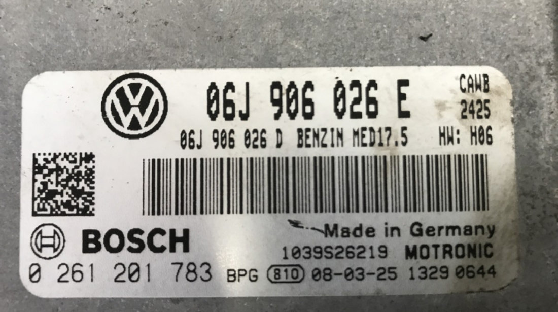 Calculator motor ECU VW Passat B6 2.0TSI combi 2008 (06J906026E)