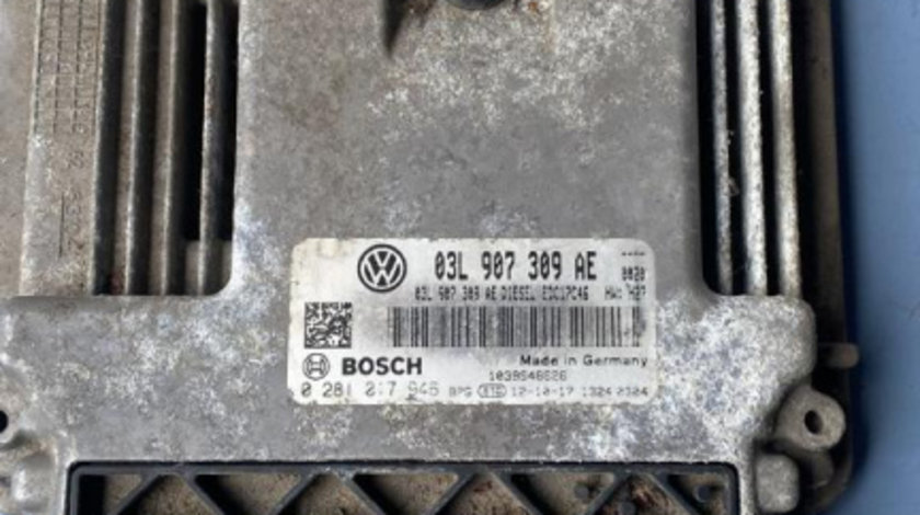 Calculator motor ECU Vw Passat B7 2.0 TDI , cod motor CFC ,combi , an 2012 cod 03L907309N