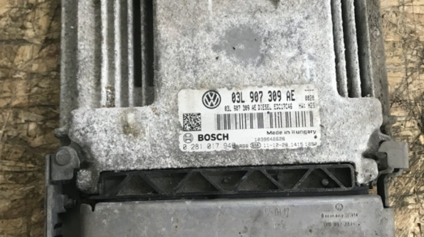 Calculator motor ECU VW Passat B7 2.0TDI ,4x4, 170cp, Automat DSG, Highline combi 2012 (03L907309AE)