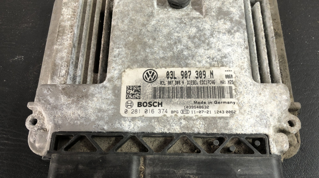 Calculator motor ecu VW Passat B7 2.0TDI Manual 140cp sedan 2013 (03L907309N)