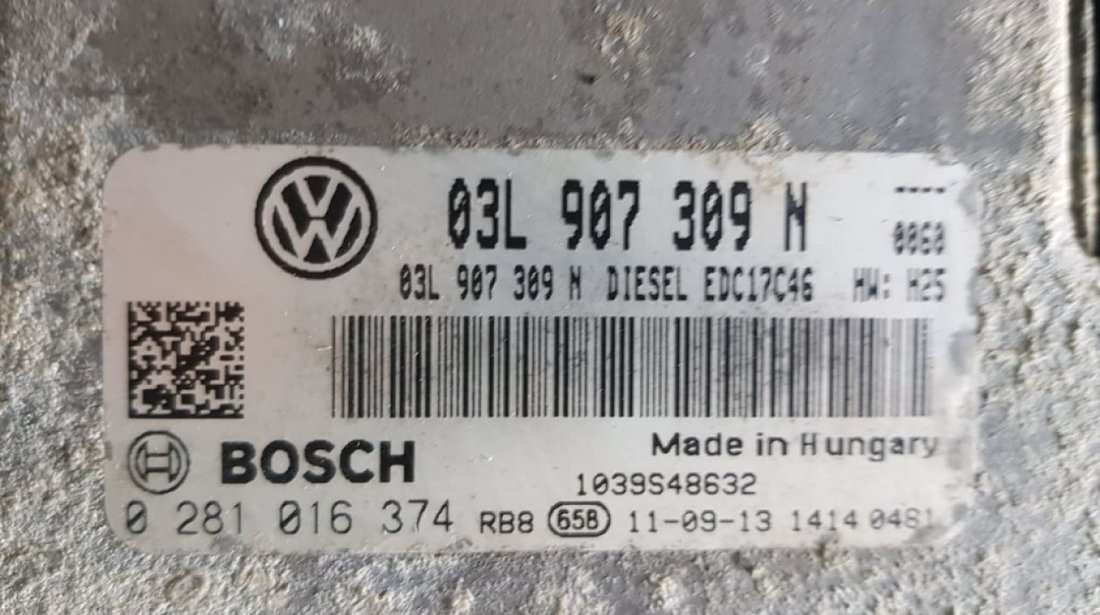 Calculator motor / Ecu VW Passat CC 2.0 CFGB 03l907309n