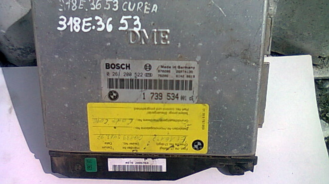 Calculator motor fara cip BMW E36 318i; 0 280 001 310