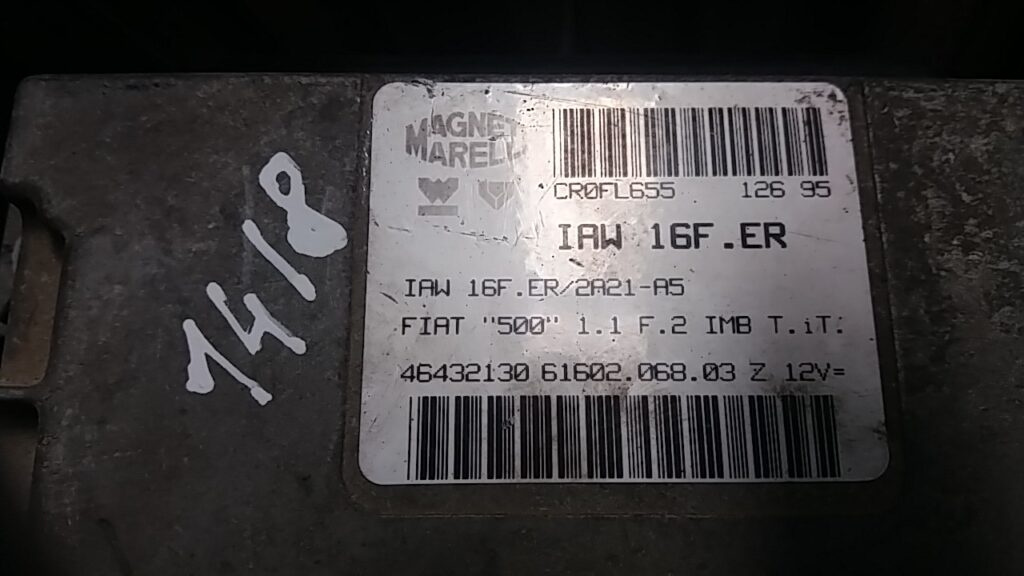 Calculator Motor FIAT 500 46432130 / 61602.068.03 Z / 61602 068 03 Z / 6160206803Z / IAW 16F ER / IAW16FER46432130 / 61602.068.03 Z / 61602 068 03 Z / 6160206803Z / IAW 16F ER / IAW16FER
